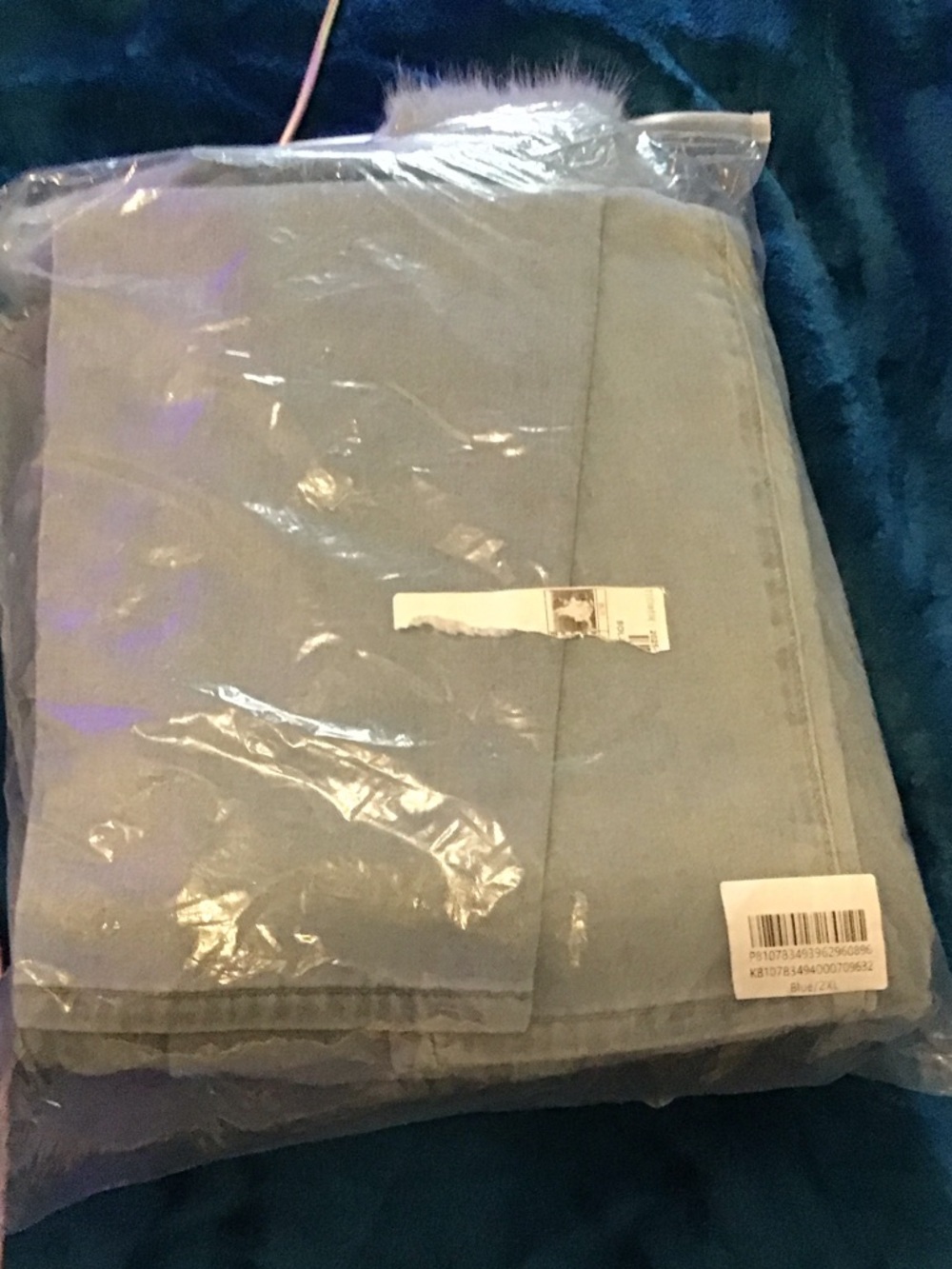 Straight Leg Women's Pants in Light Blue